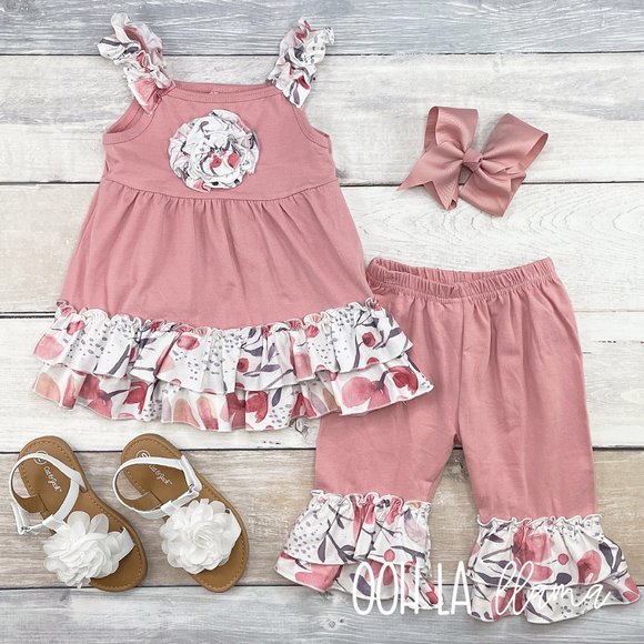 OOh La LLama "Casey 2 Piece Capri Set - Picture 1 of 1